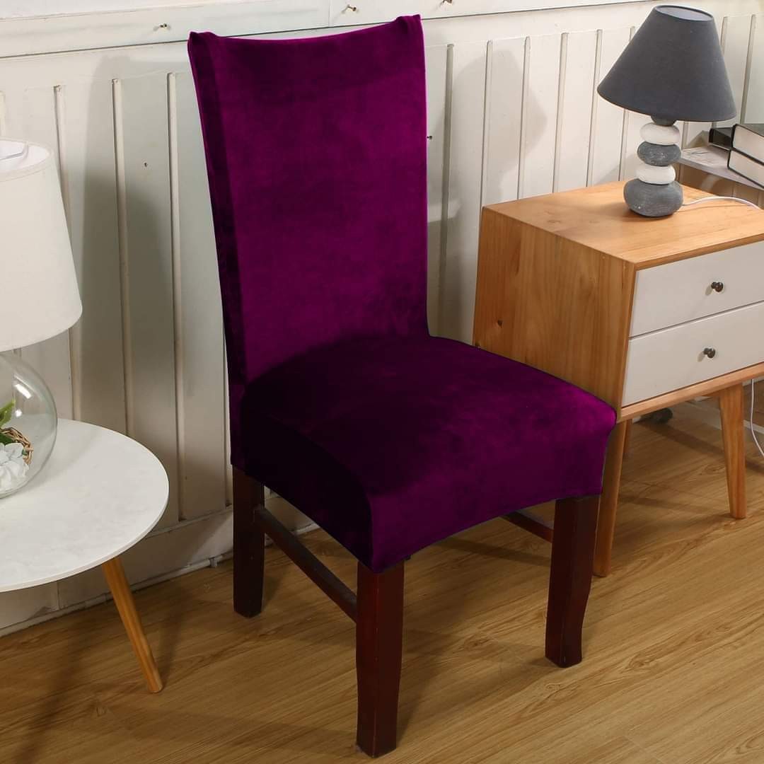 Chic Korean Velvet Chair Covering