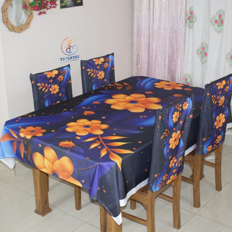 3D Dinig Table Cover with chair set