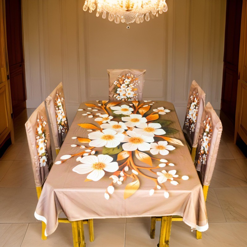 3D Dinig Table Cover with chair set