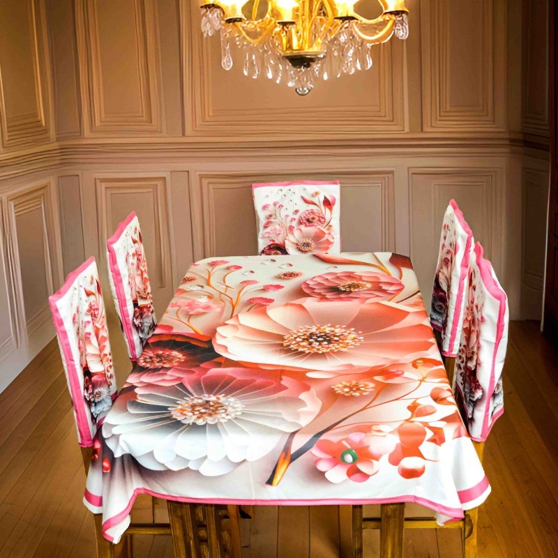 3D Dinig Table Cover with chair set
